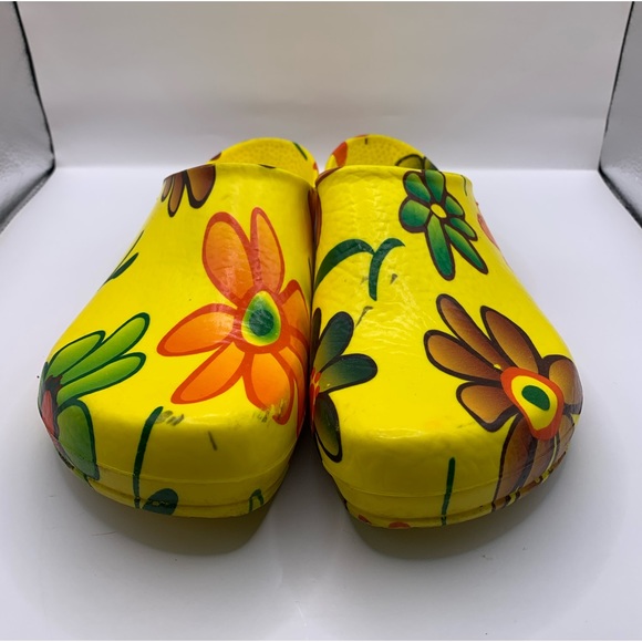 Birkenstock Yellow Floral Mules - Picture 2 of 8